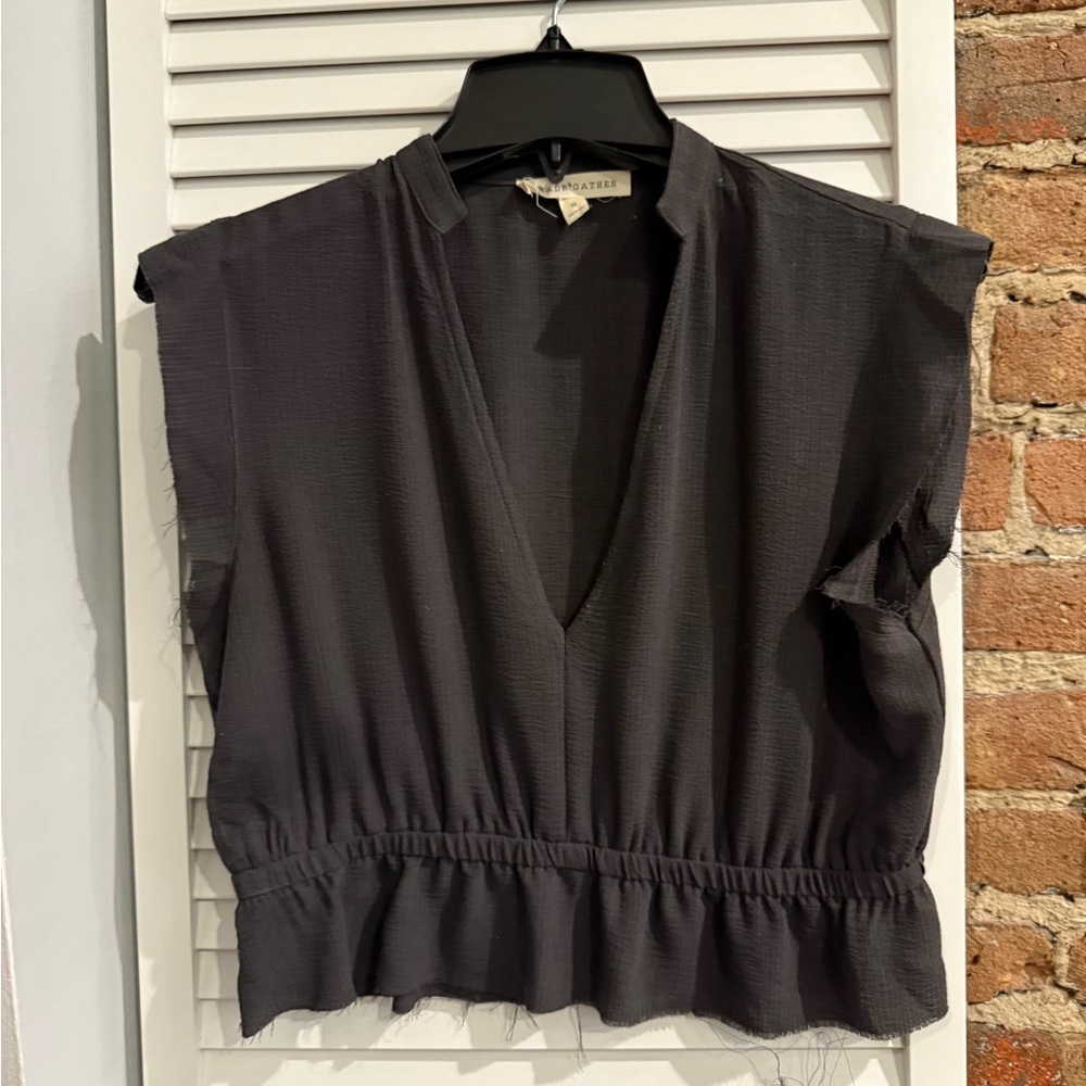 Grade & Gather Charcoal Blouse